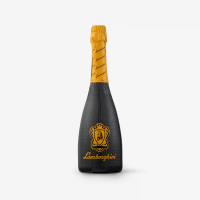 Lamborghini V12: Brut Vino Spumante with 2 glasses orange Gift Box